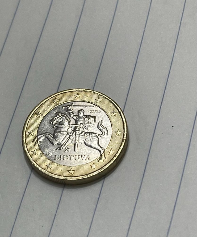 Moeda 1 euro - Lituânia- 2015