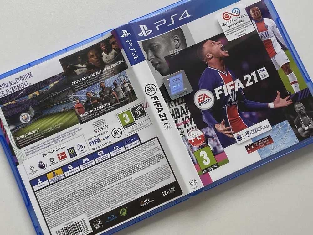 Gra FIFA 21 POLSKA WERSJA PLAYSTATION 4 PS4 !! PKO Ekstraklasa komplet