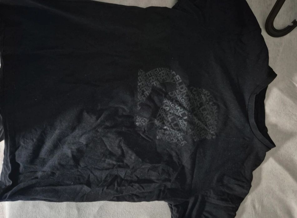 Czarny męski T-shirt Karl Lagerfeld