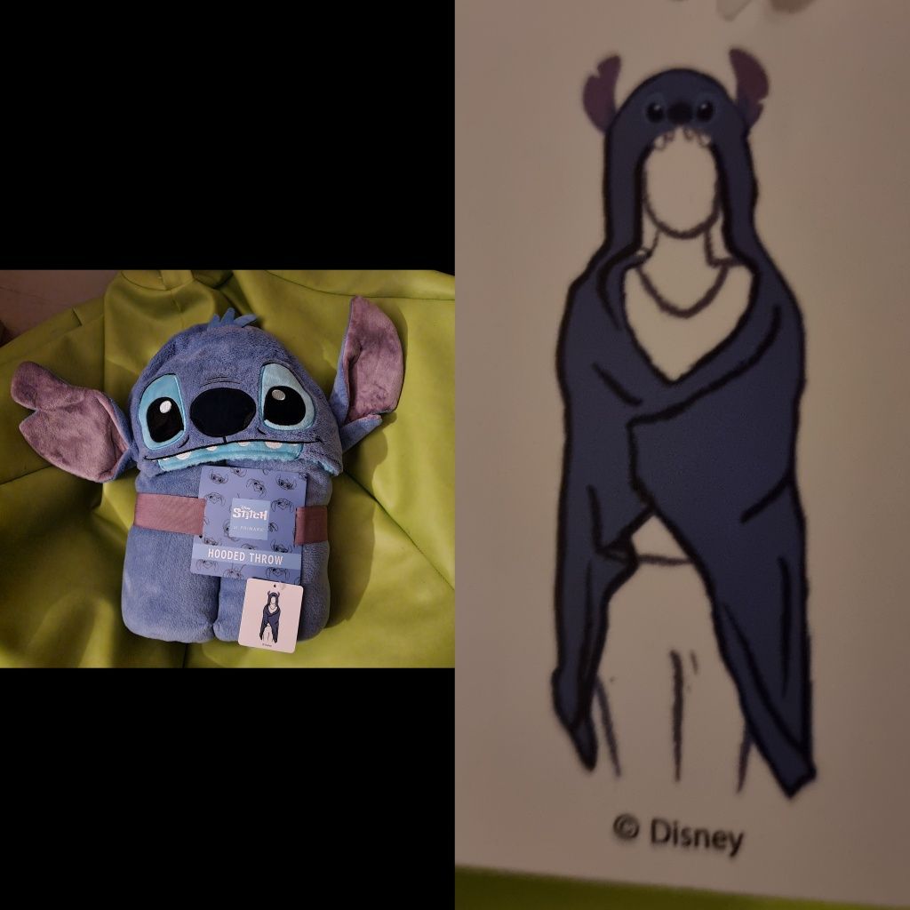 Almofada + Manta polar - Disney Stitch e Angel (novas)