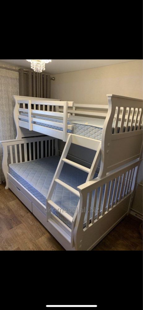 Кровать двухъярусная деревянная Джонатан, двоповерхове ліжко