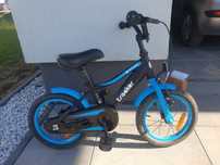 Rower rowerek 14 cali Tracker bike neon niebieski