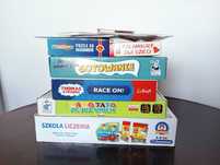 Zestaw gry, puzzle, kolorowanki, naklejki + GRATIS