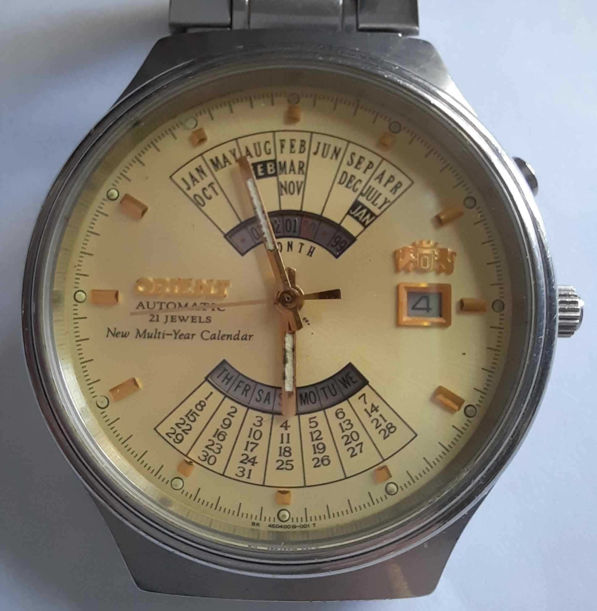Orient Automatic Multi Year Calendar Zegarek Męski Vintage