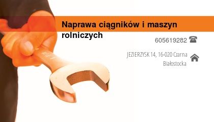 Naprawa maszyn i ciągników