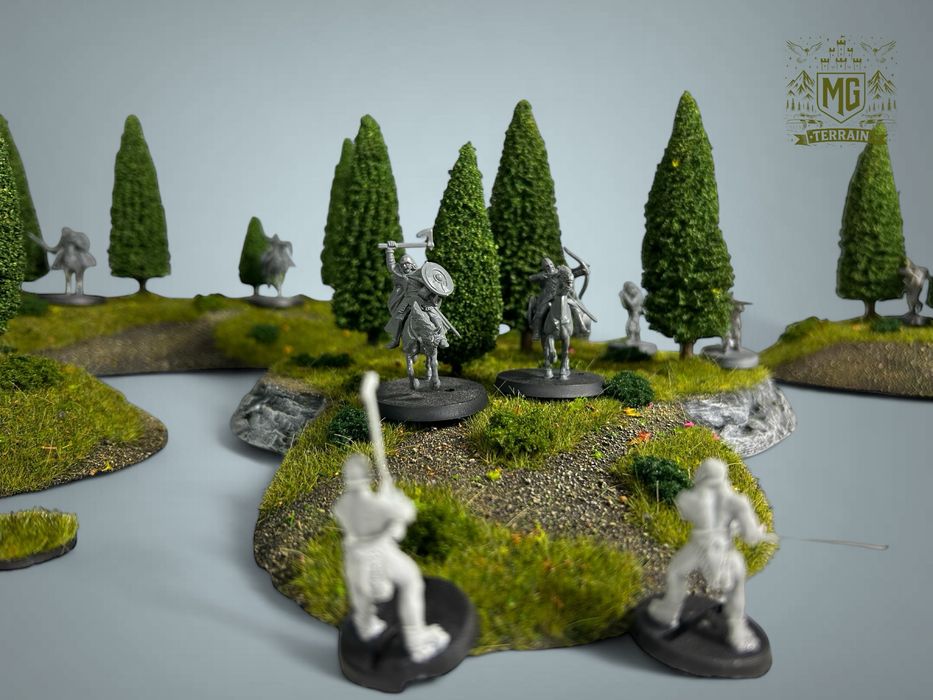 Duzy Zestaw Lasów Teren do gry makieta me sbg bolt action saga wh40k