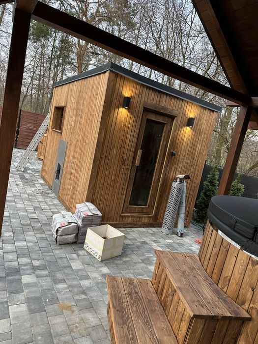 Sauna ogrodowa, fińska zewnetrzna