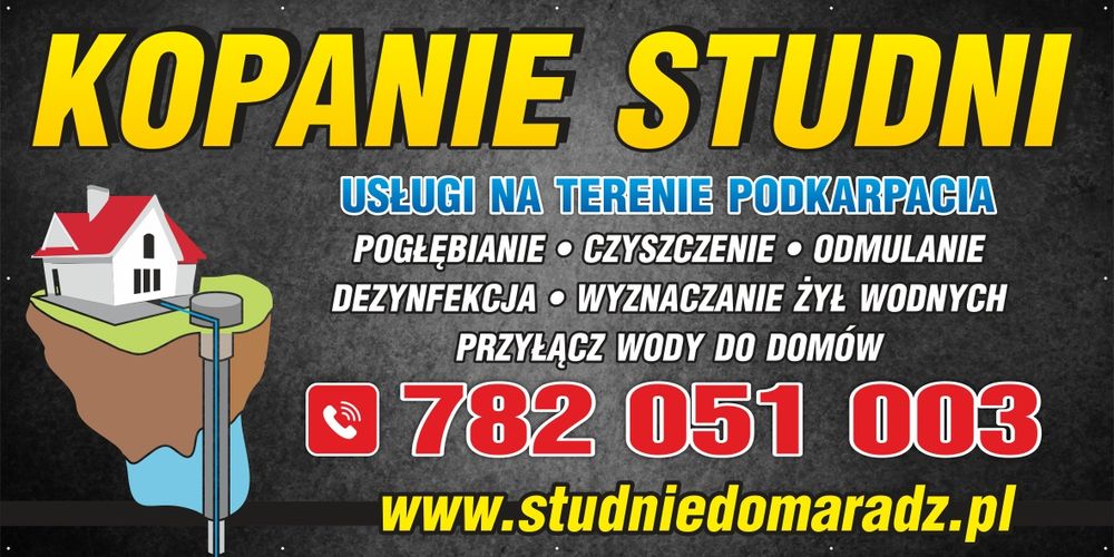 Kopanie studni-czyszczenie-odmulanie-dezynfekcja