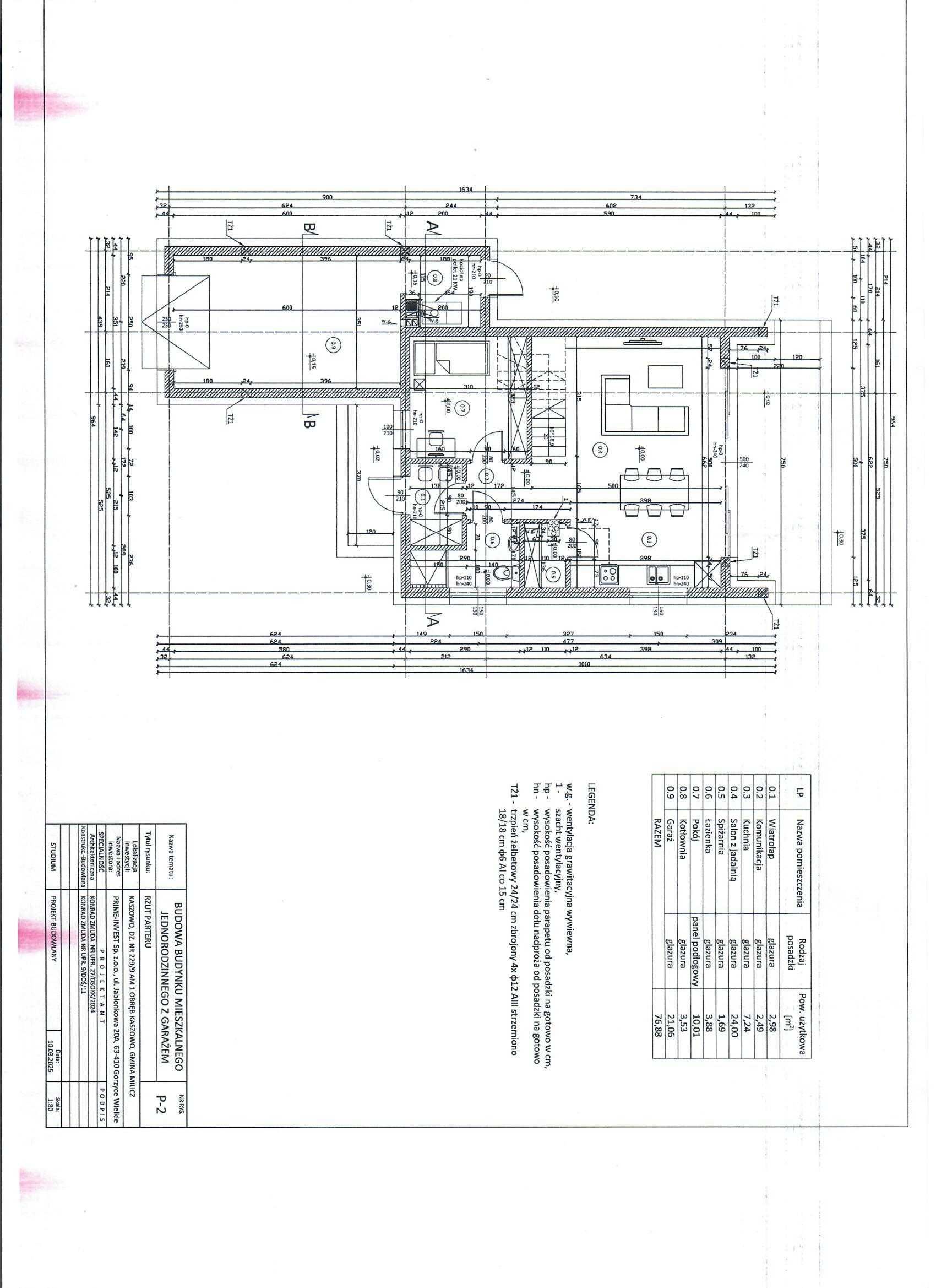 Dom jednorodzinny STODOŁA 112m2 z garażem, salon+kuchnia 31m2 + POMPA