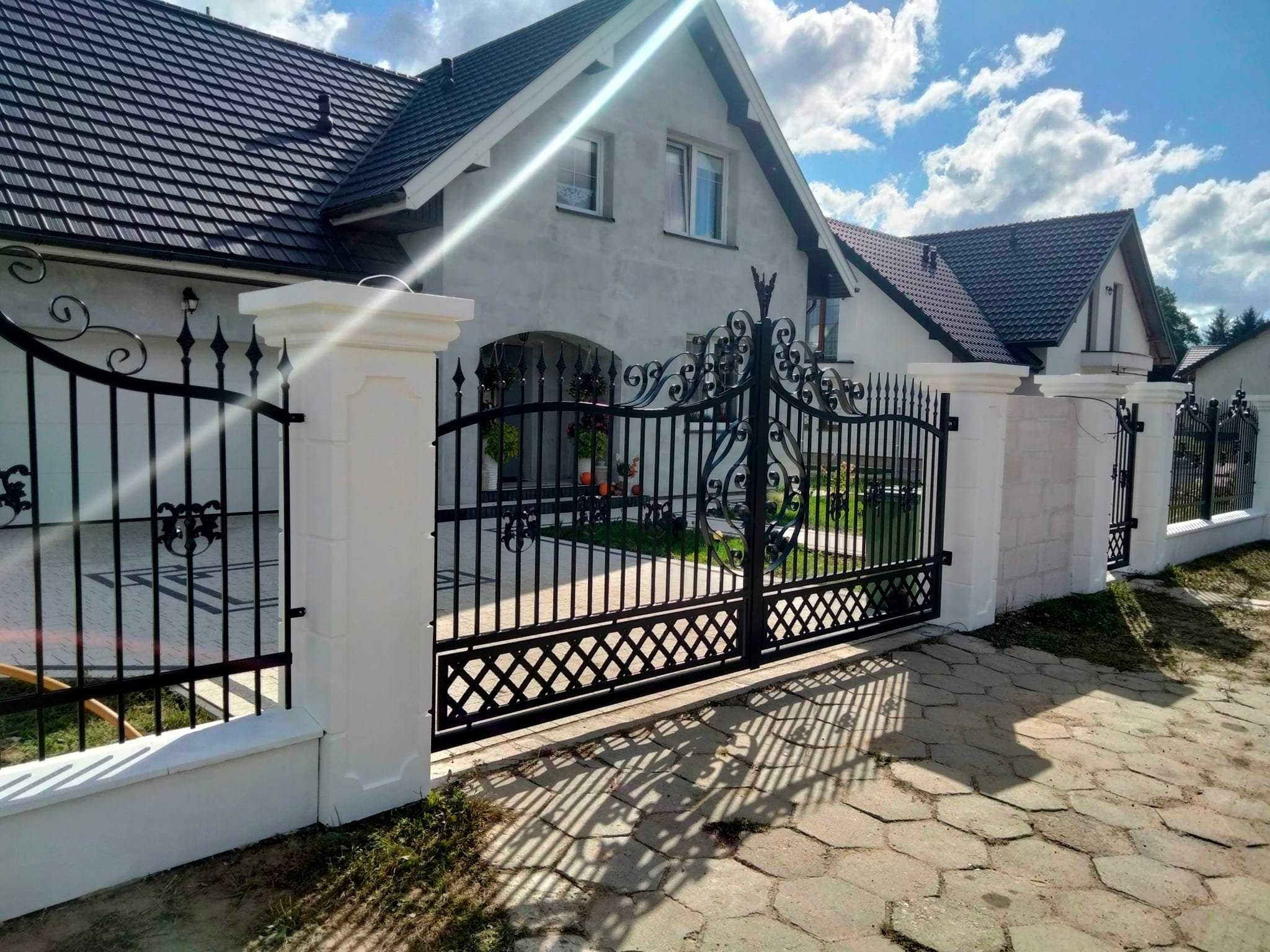 Ogrodzenia Pałacowe ,Nowoczesne,BETONOWE,Murki Dolne,Słupy