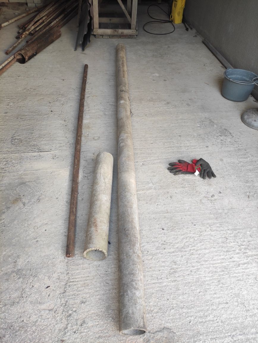 Продам труби : одна металева 3 метра 110мм,  та азбестова