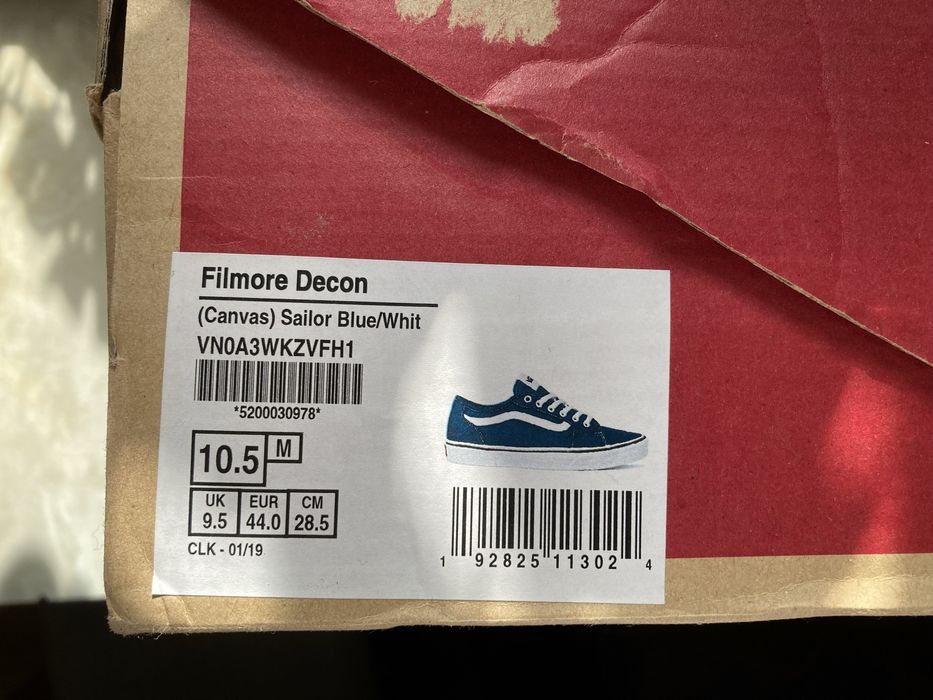 Buty meskie Vans Filmore Decon niebieskie 44