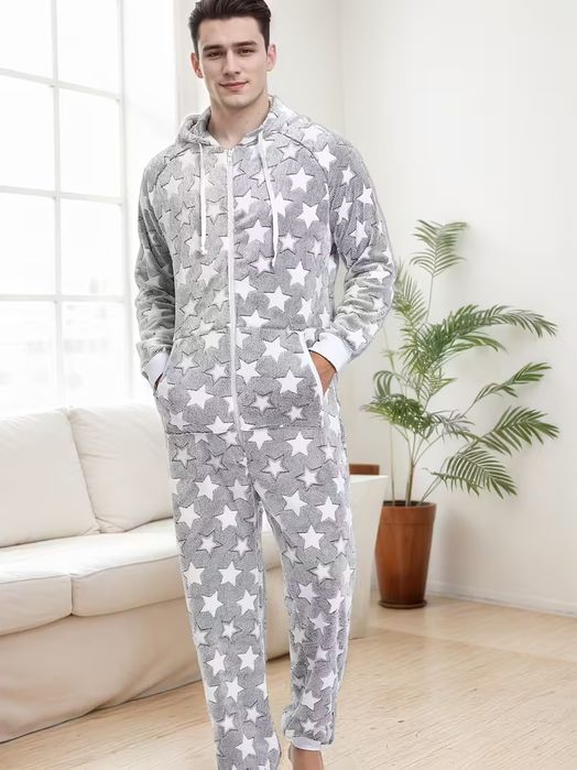 Комбинезон мужской, Теплый, Домашний