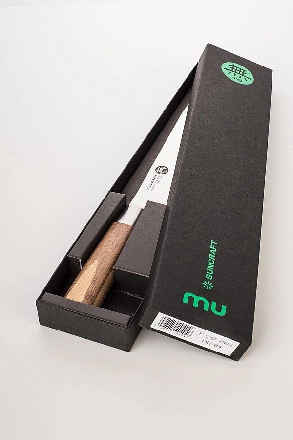 Zestaw noży Suncraft MU Bamboo z blokiem: [MU-SET]