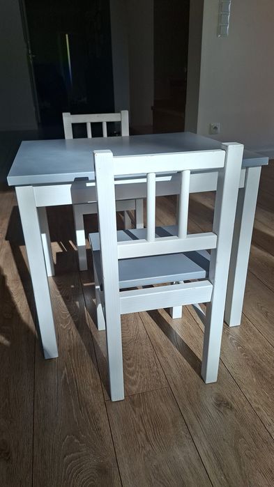 Stolik+2 krzesła szare PlusBaby CLASSIC