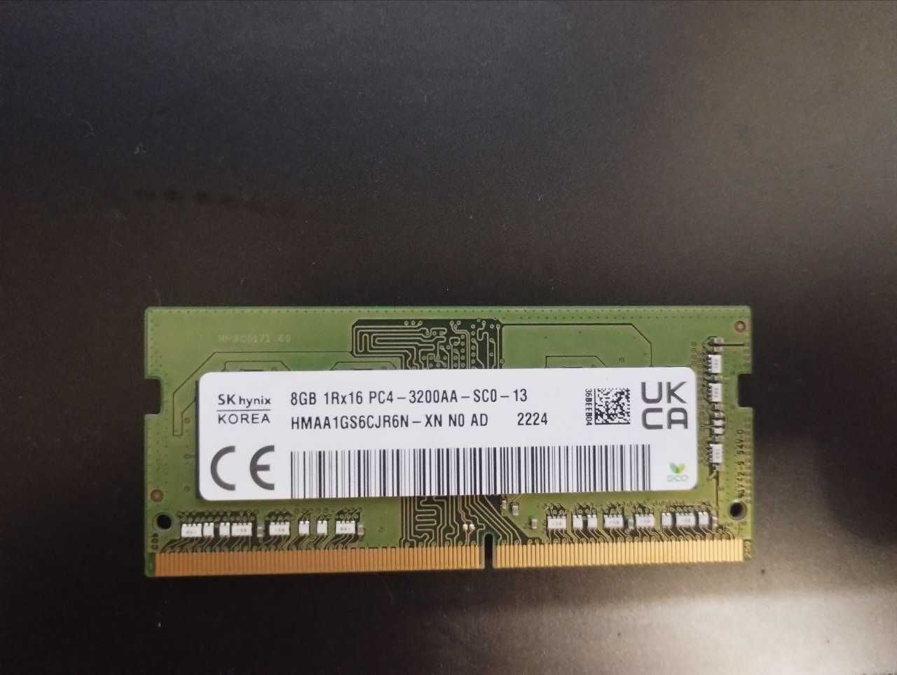 Оперативна пам'ять для ноутбука Hynix SoDIMM DDR4 8GB 3200 MHz