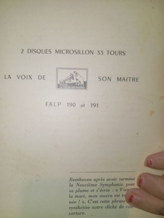 Livro antigo Beethoven