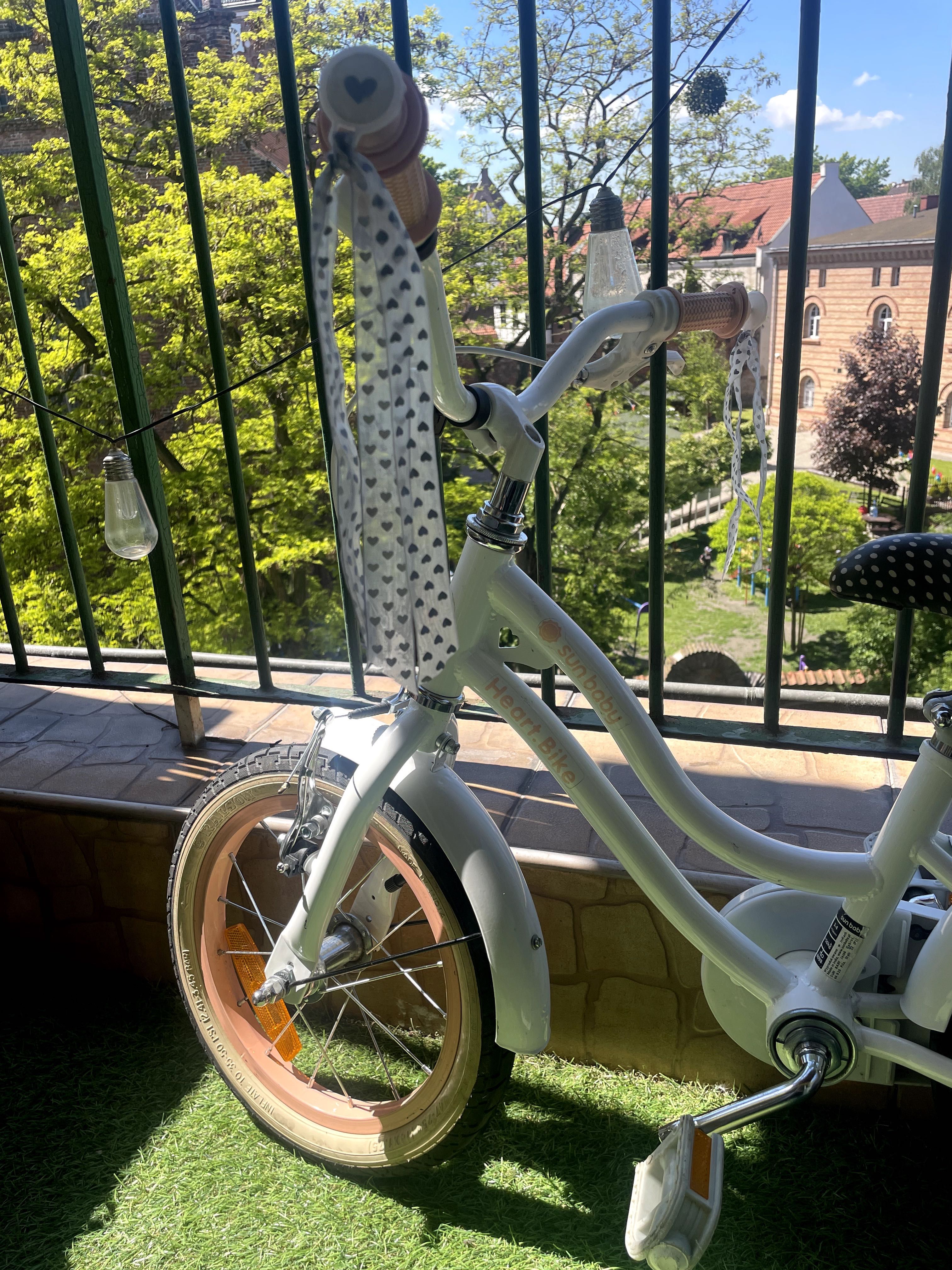 Rowerek dla dziewczynki do(koła 14") Heart Bike Sun Baby boczne kółka