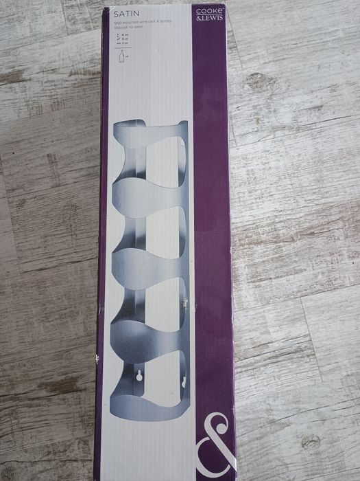 Wieszak na wino stał nierdzewna, satyna