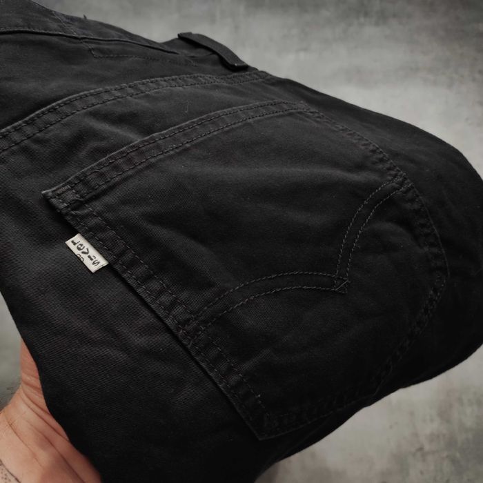 MĘSKIE Eleganckie Czarne Proste Chino Spodnie Levis PREMIUM Materiał