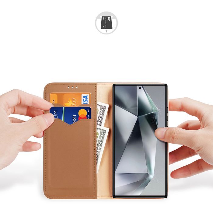 Etui Dux Ducis z klapką i blokadą RFID do Samsung Galaxy S24 Ultra