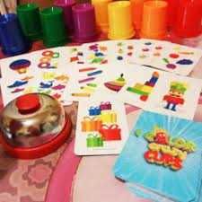 Игра настольная DankoToys Color Crazy Cups Цветные колпачки со звонком