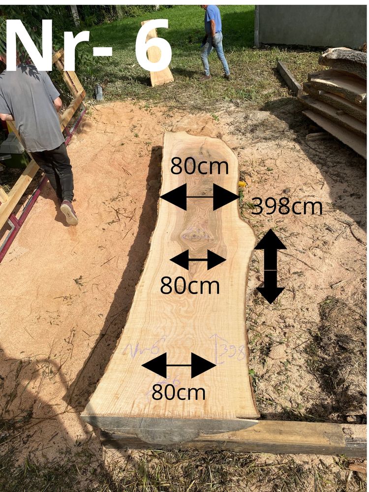 Deski Monolity Jesionowe średnica 80- 160 cm Długość 5m