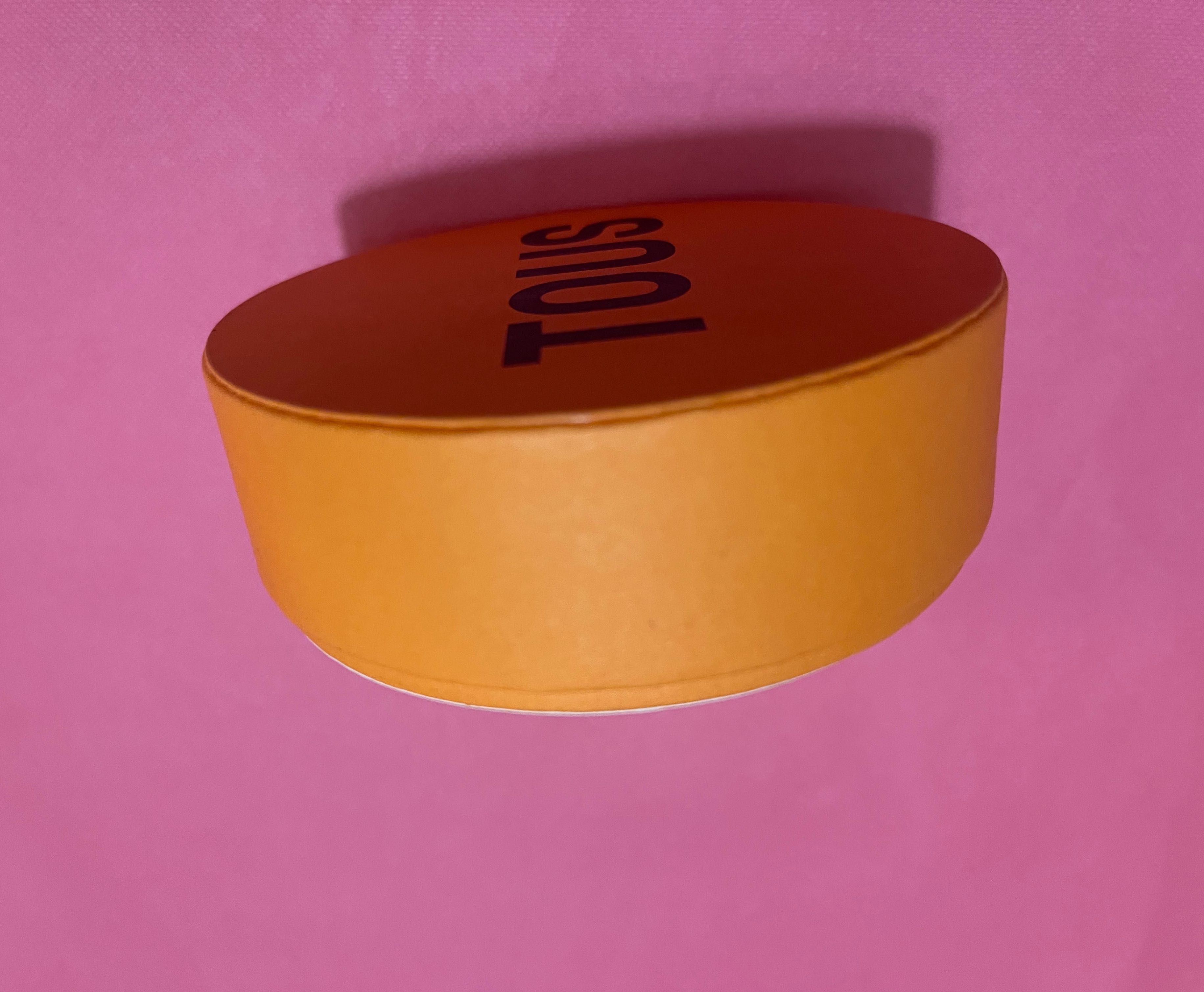 Tous pudełko pomarańczowe 10 cm + torebka nowe 1 sztuka
