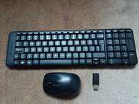 Klawiatura i mysz  Logitech MK220 Czarny