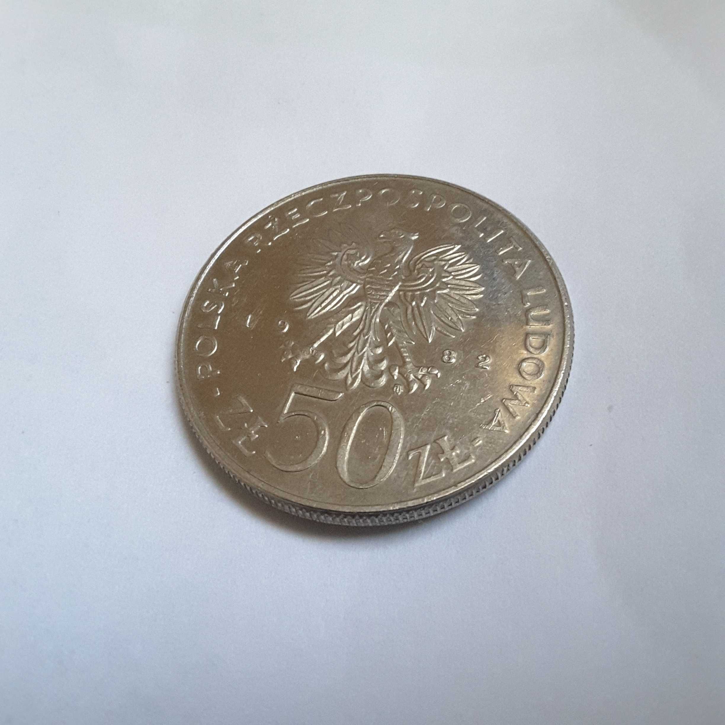 Moneta 50 zl Boleslaw3 Krzywousty 1982.