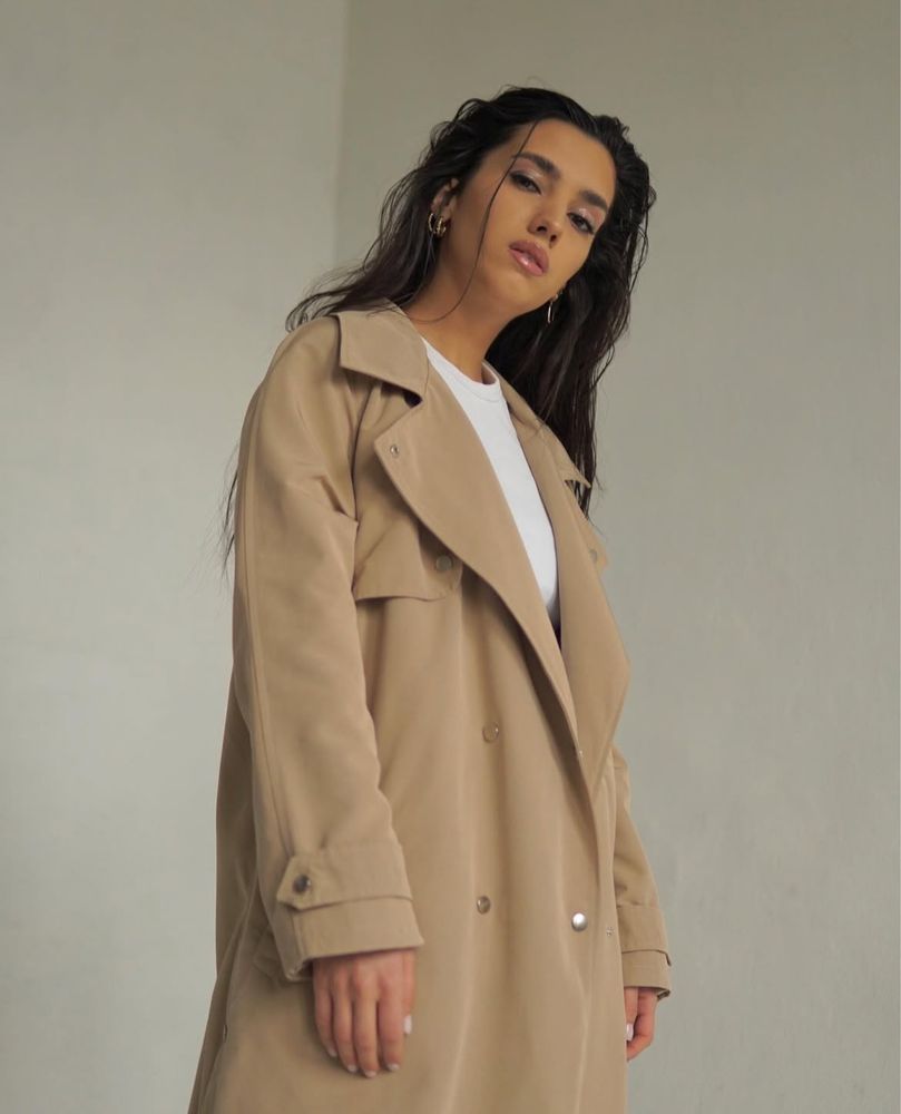 Trencz damski oversize
