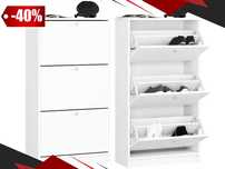 SZAFKA NA BUTY Szuflady 3 Biała Sonoma Komoda Szafa Półka (GRATIS)