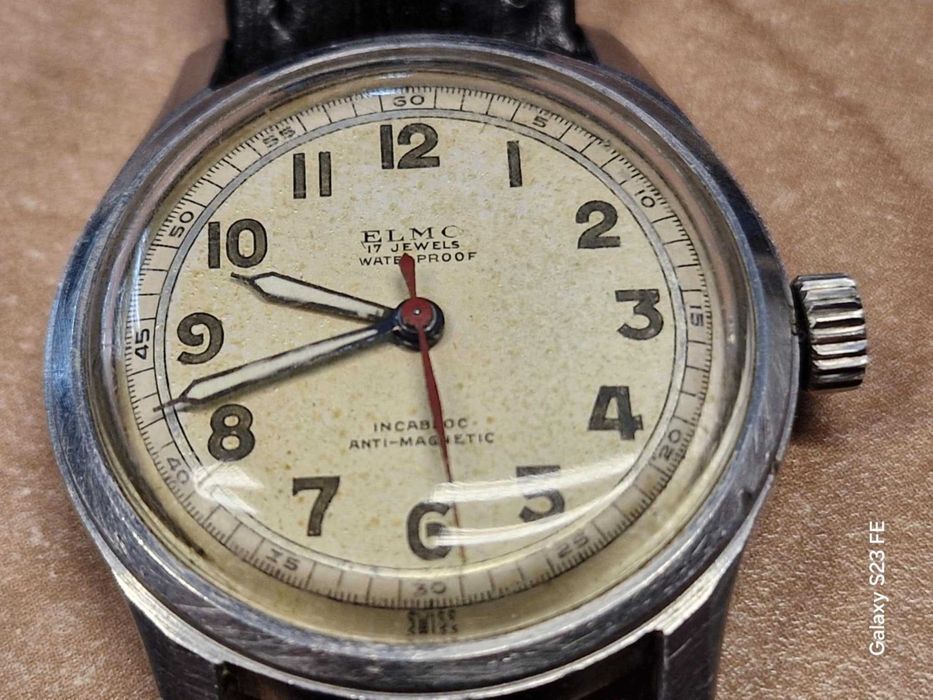 Zegarek Mechaniczny Antyk ELMO 17 Jewels Anti-Magnetic Incabloc