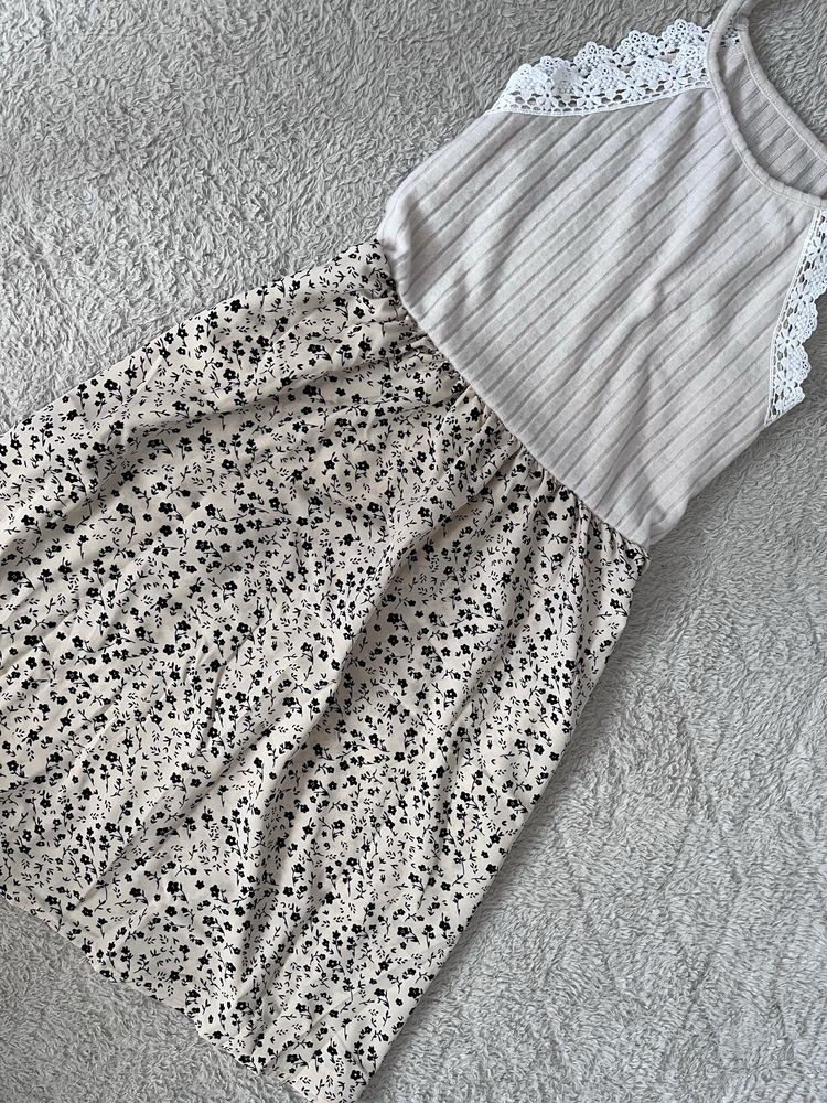 Śliczna letnia sukienka na ramiączkach boho r.L r.40 lato