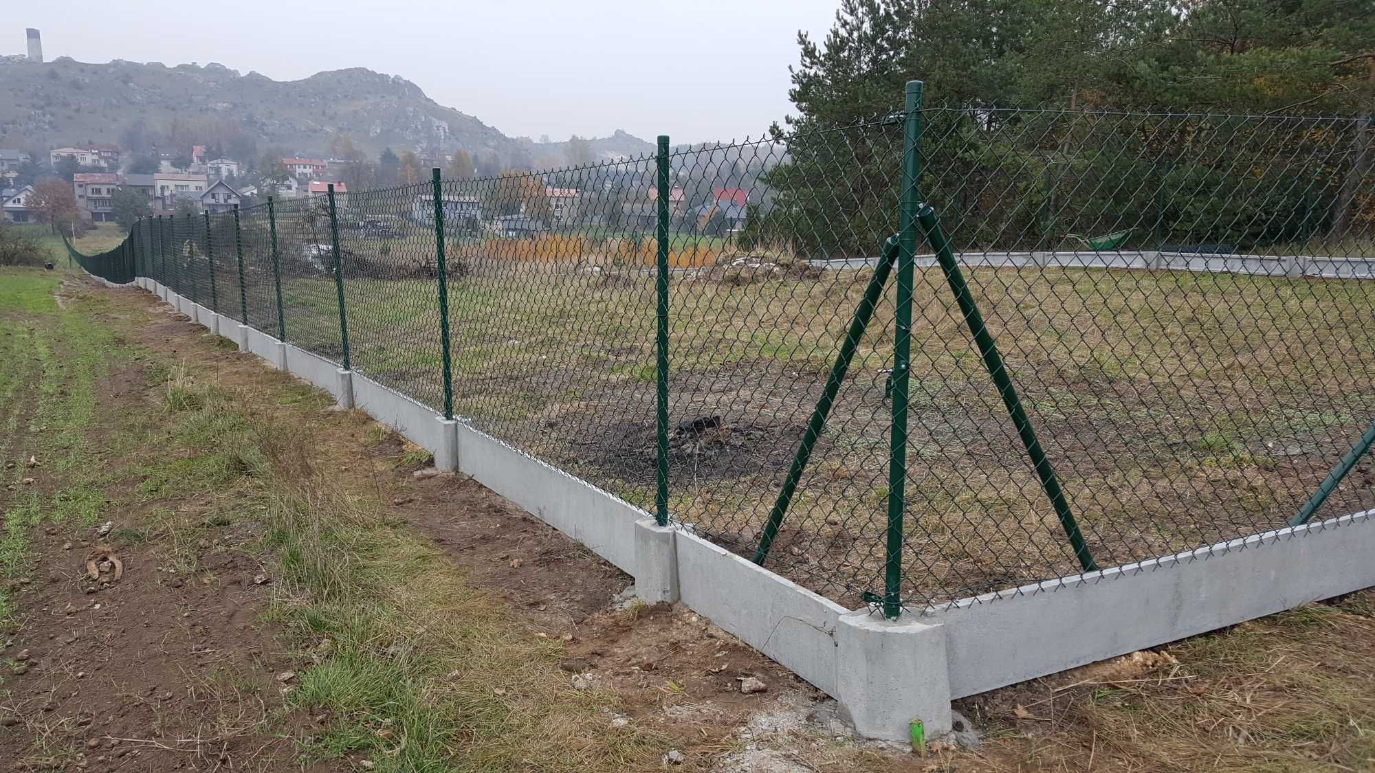 Siatka ogrodzeniowa ocynk+pcv  MOCNA 1.5m 15 zł mb Ocynk 3mm 21 zł mb