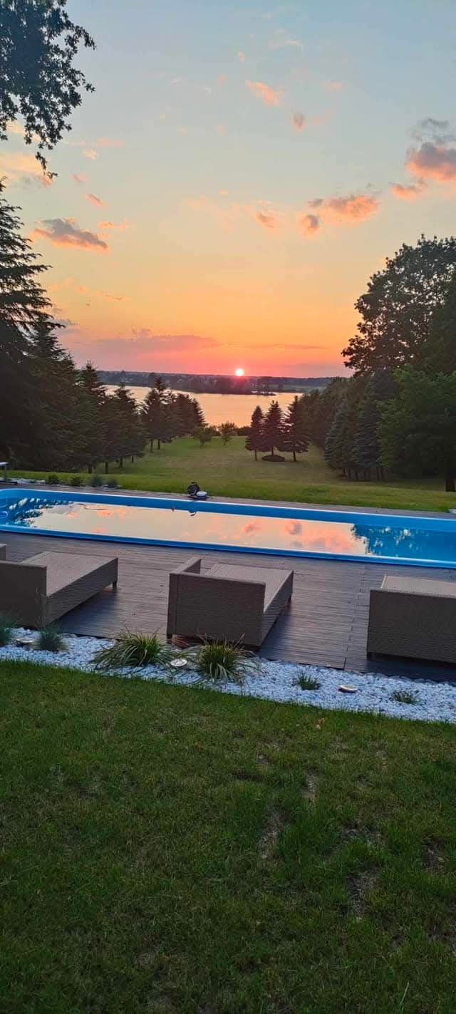 Villa na Mazurach z sauną,jacuzzi i basenem