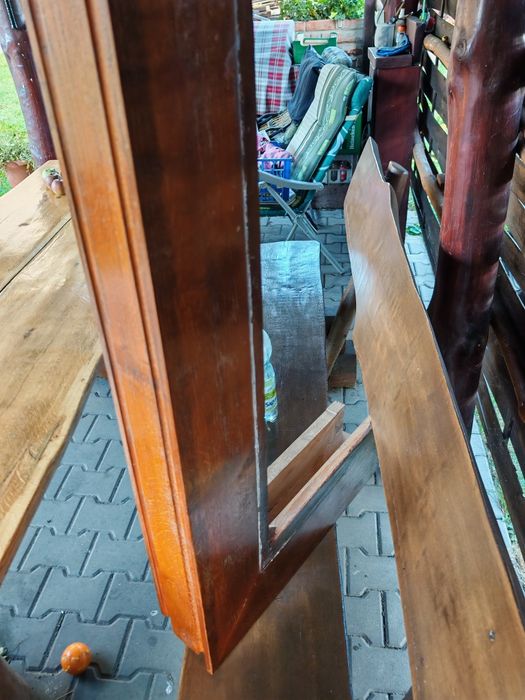 Półka drewniana kominka