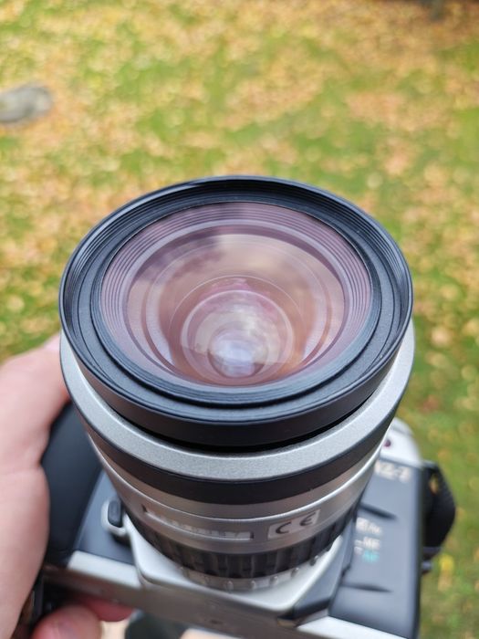 Aparat lustrzanka analogowa Pentax MZ-7 plus obj 28-80mm f3,5-5,6