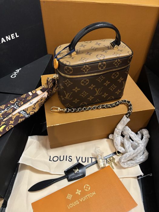 Nowy kuferek torebka Louis Vuitton LV skora pudelko worek