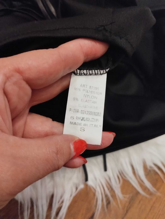 Spódniczka z frędzelkami do tańca latino na treningi taneczne r. XS