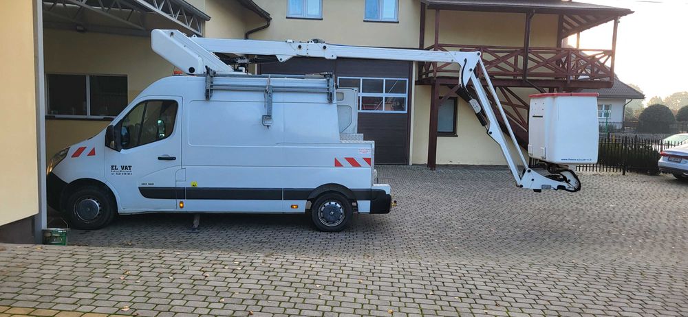Podnośnik koszowy Renault Master zwyżka. podest