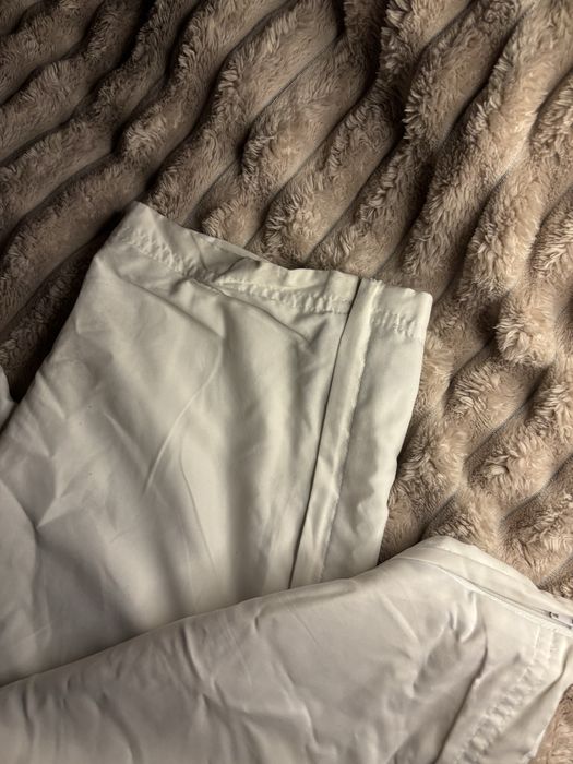 Спортивні білі штани Fila м-л широкі