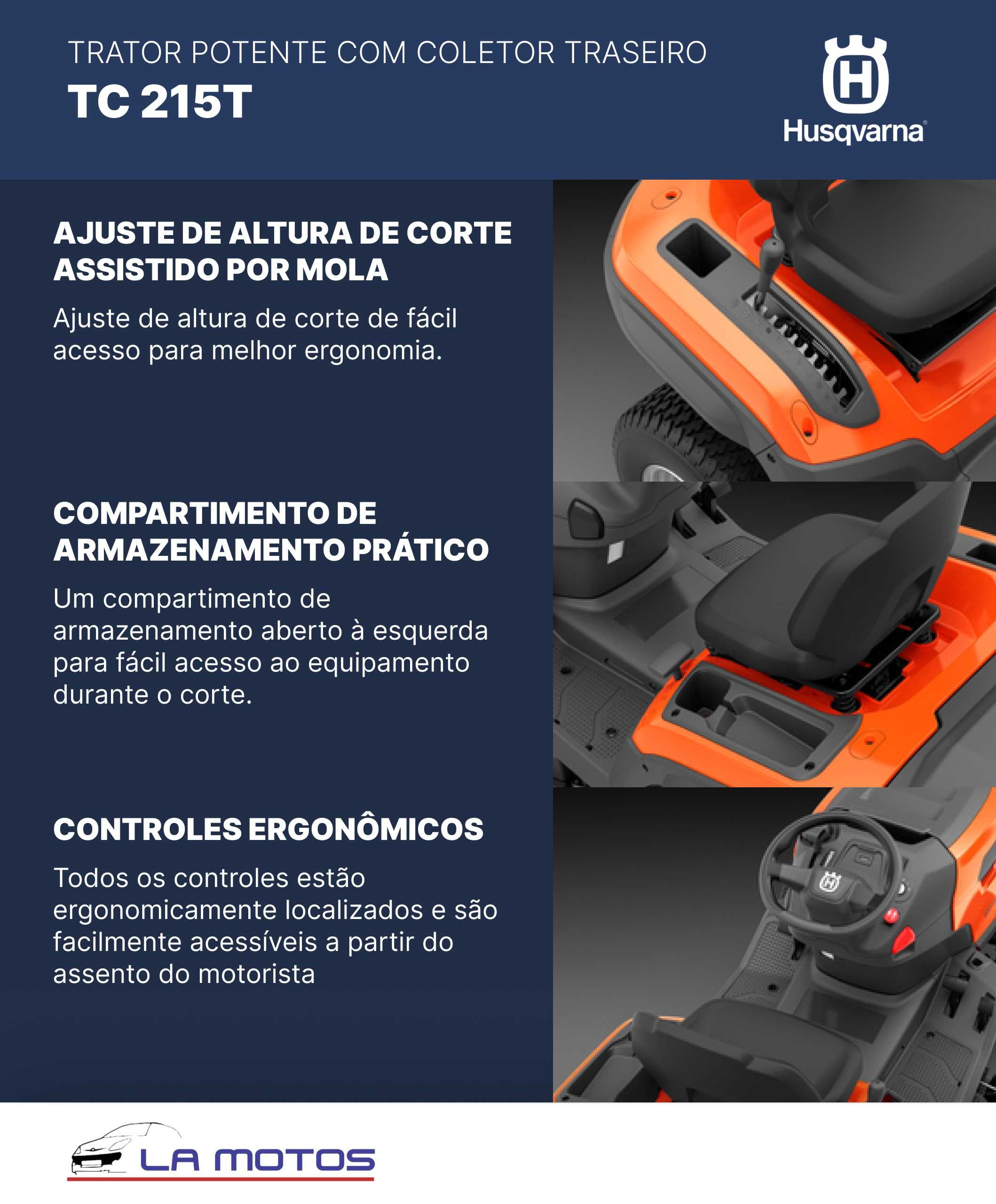 Trator de jardim Husqvarna TC 215T