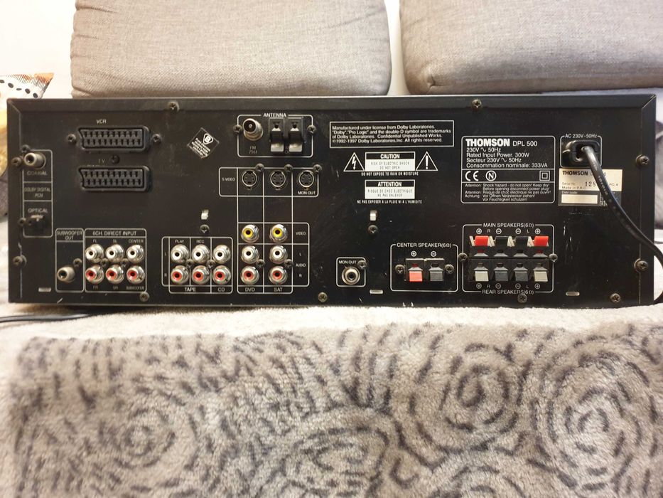 Amplituner Thomson DPL-500 ZESTAW KINA DOMOWEGO DOLBY 5.1