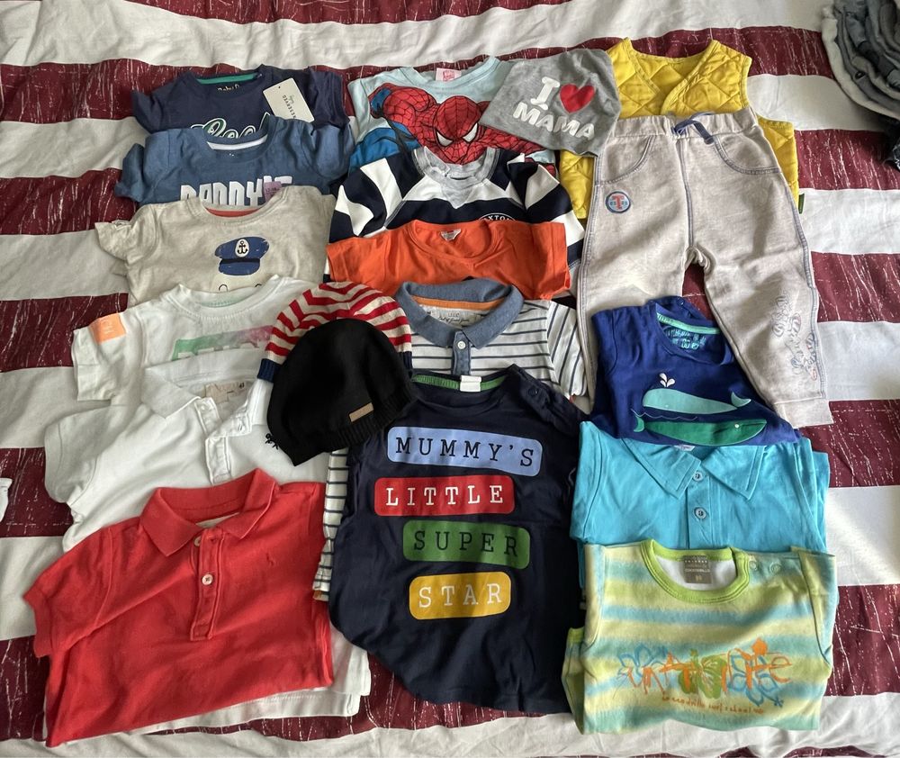 Paka ubrań 46 szt plus 3 czapki H&M, zara, reserved, george i inne
