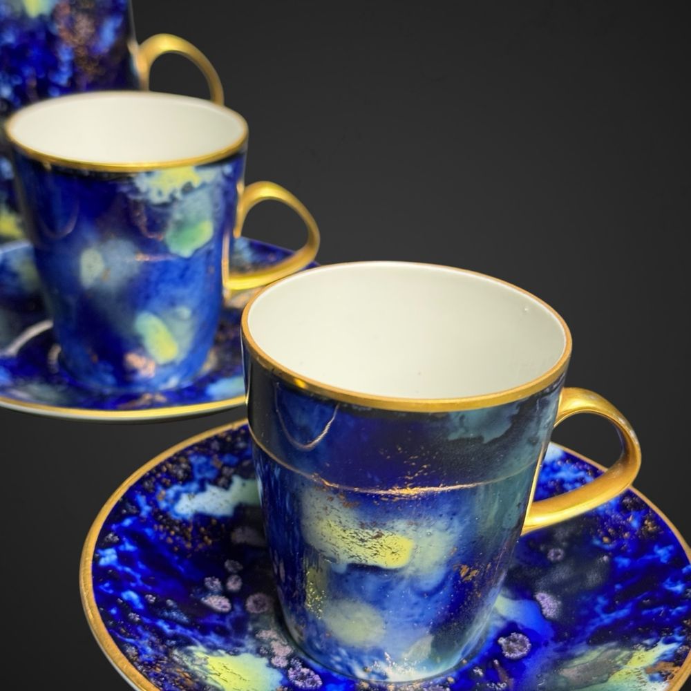 Serwis do mokki gwiezdny pył echt Kobalt Lichte fine china B4/112301
