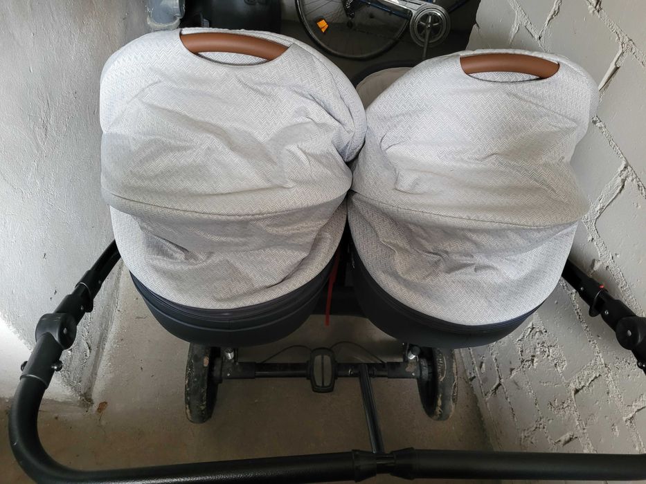 Wózek bliźniaczy 2w1