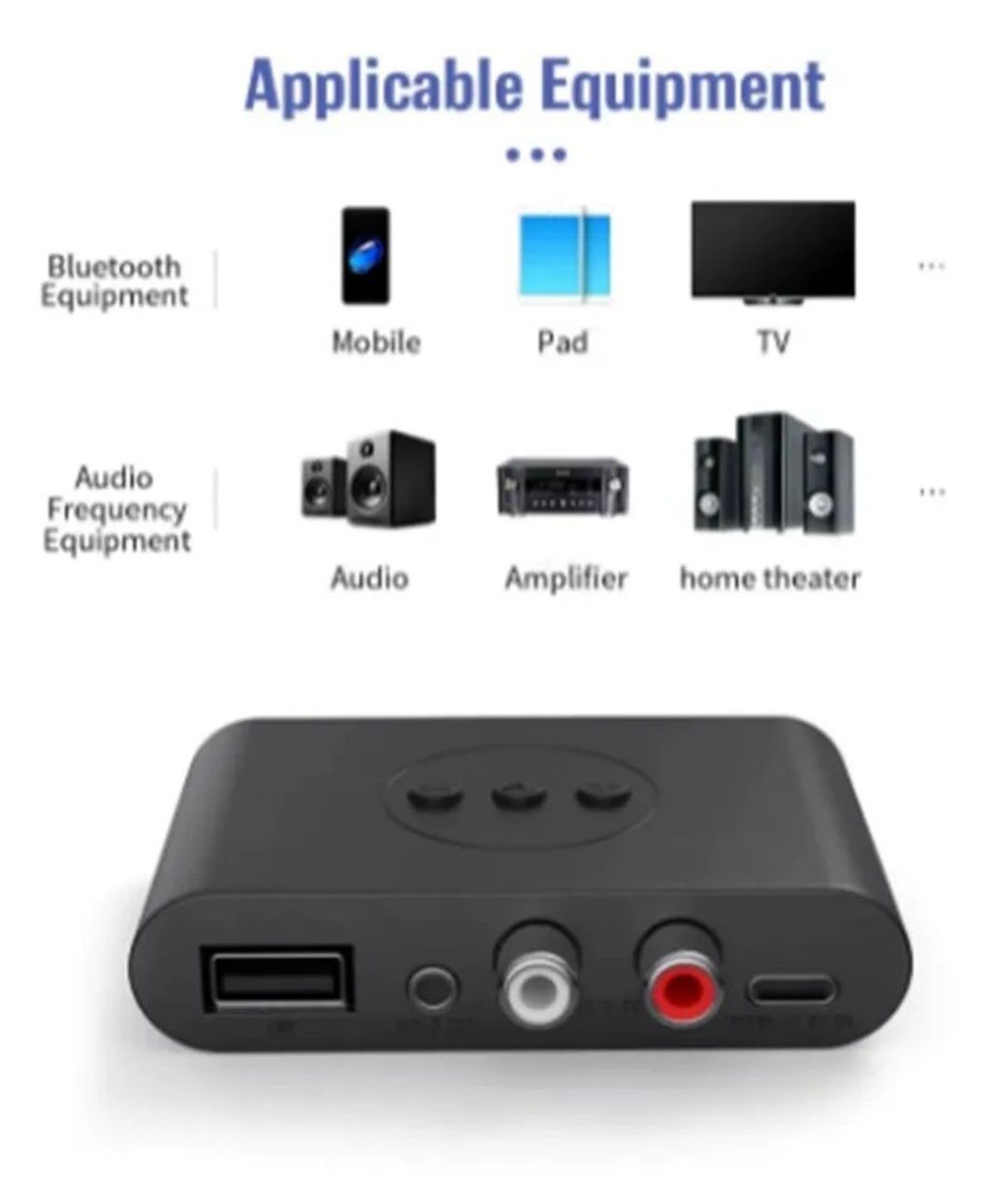 Odbiornik Audio Bluetooth 5.2, gratis kable