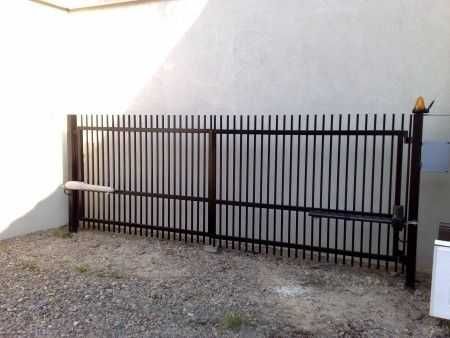 Brama dwuskrzydłowa i furtka- komplet wys 150 cm