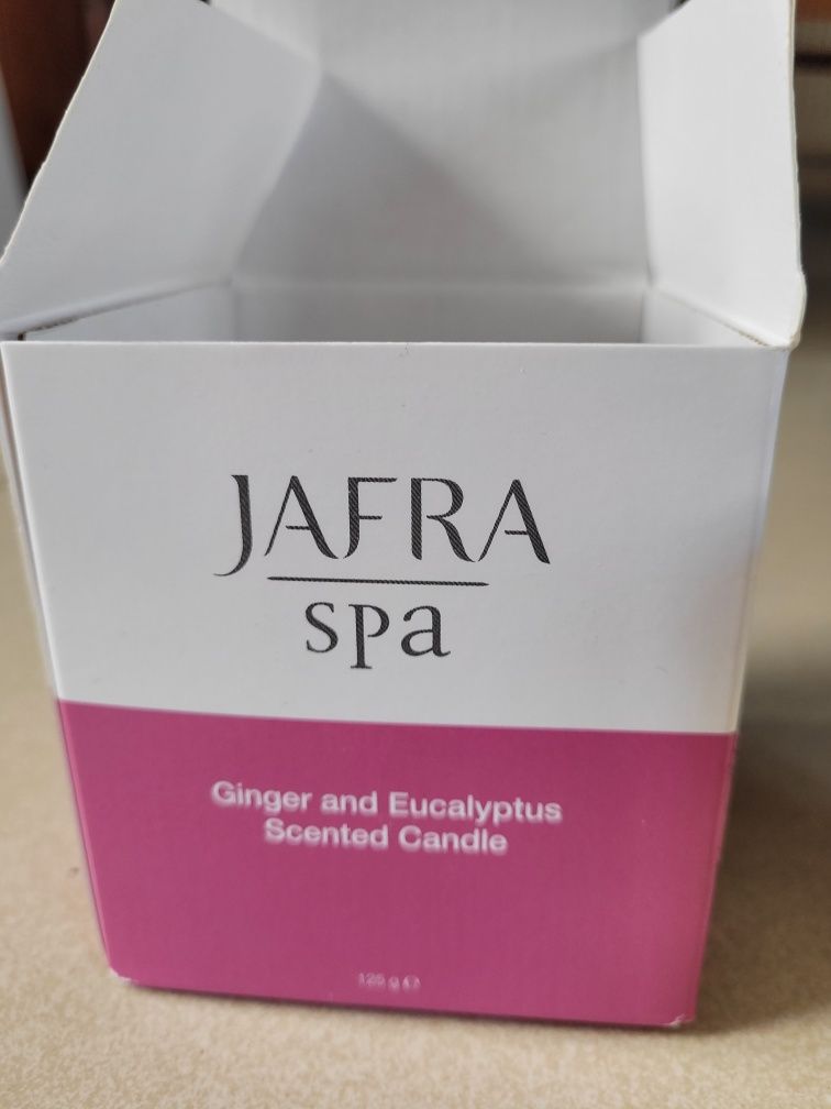 Jafra spa świeca imbir i eukaliptus